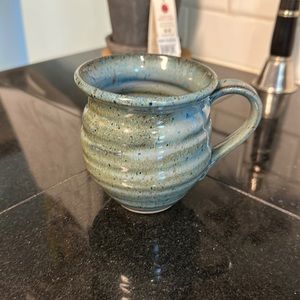 Beautiful handmade pottery coffee mug